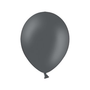 Pastellballonger - Premium 27 cm - Mörkgrå - 10-pack