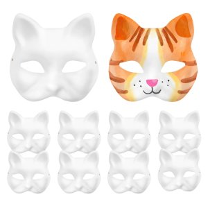 Kalasmasker - DIY - Katter - 10-pack