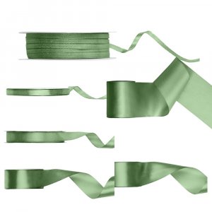 Satinband - Sage - (Bredd: 3 mm) - 50 meter