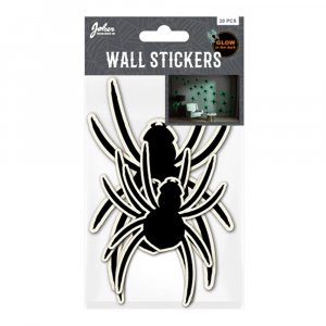 Väggdekorationer - Spindlar - Glow in the dark - 20-pack