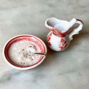 Nisses frukost - Grötskål med mjölkkanna