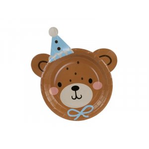 Papptallrikar - Teddy Bear - 6-pack