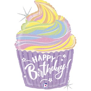 Folieballong - 69 cm - Pastel Cupcake