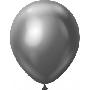 Ballonger enfärgade - Premium 45 cm - Space Grey Chrome