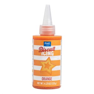 Färdig glasyr/Buscuit Icing - Orange- PME - 120g