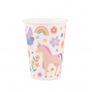 Pappmugg - Enchanted Unicorn - 8-pack