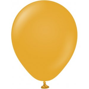 Miniballonger enfärgade - Premium 13 cm - Mustard - 25-pack