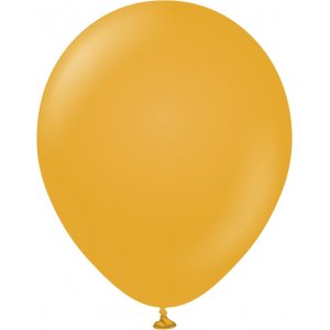 Ballonger enfärgade - Premium 45 cm - Mustard