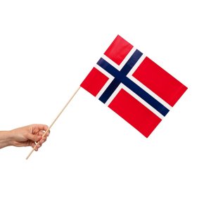 Handflaggor - Norge - 20x30 cm - 50-pack