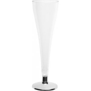 Champagneglas - 6-pack - Clear/Silver