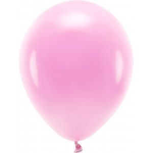 Enfärgade ballonger - Eco 30 cm - Rosa - 10-pack