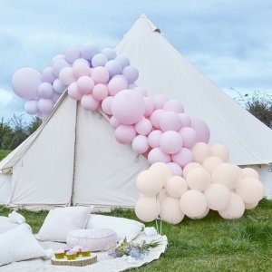 Ballongbåge - Lyx - Pastellrosa/Ljuslila