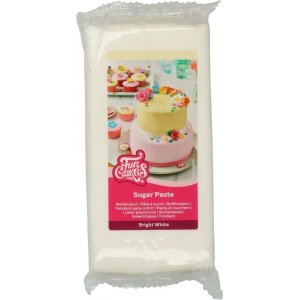 Sugarpaste/Sockerpasta - Bright White - FunCakes - 1KG