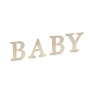 Bokstäver - Trä - BABY