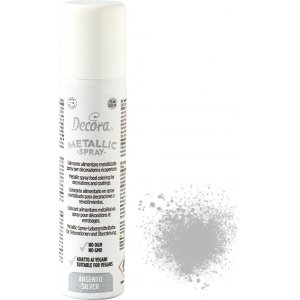 Ätbar glitterspray - Silver - 75 ml