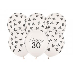 Ballonger - Pastellvit - 30 st