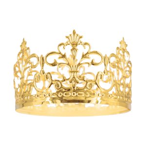 Cake Topper - Krona - Guld - 10 cm