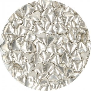 Strössel - Silverhjärtan - Metallic - Funcakes - 80 g