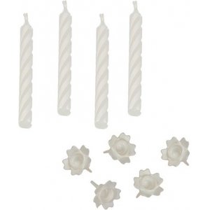 Tårtljus - Vita - 24-pack