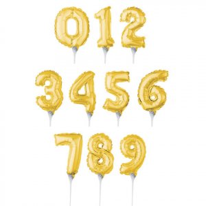 Cake Topper - Ballongsiffra