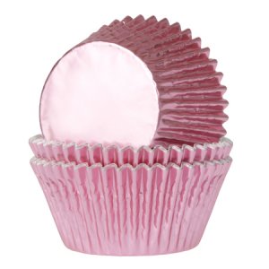 Muffinsformar - Folie - Ljusrosa - 24 st