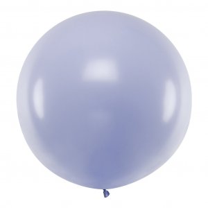 Jätteballong Enfärgad - Ljuslila - Storlek: 60cm