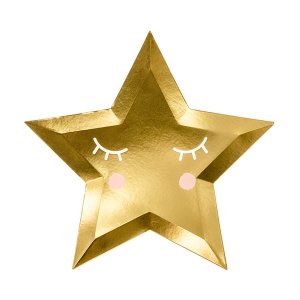 Papptallrikar - Little star - 6-pack