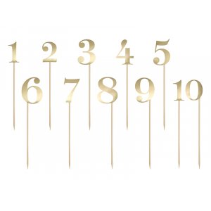 Picks - Guldmetallic - 1-10
