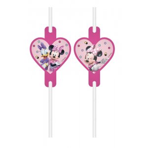 Sugrör Minnie Mouse 4-pack