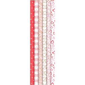 Presentpapper - Mixat - 6 rullar - 0,7x2m