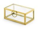 Glaslåda - Guld - 9x5,5x4 cm