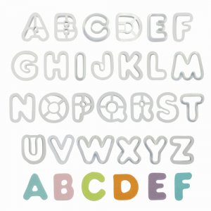 Utstickare - Alfabetet - 5 cm