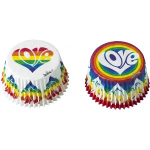 Muffinsformar - Rainbow Love - 36-pack