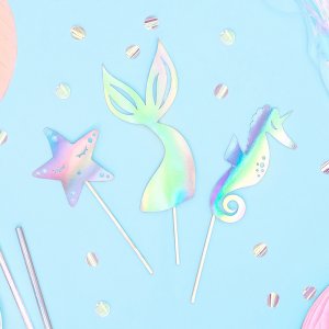 Tårtdekorationer - 3-pack - Mermaid Party