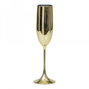 Champagneglas - Guldmetallic