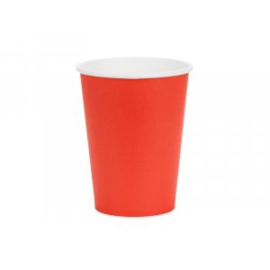 Pappersmugg - Röd - 250ml
