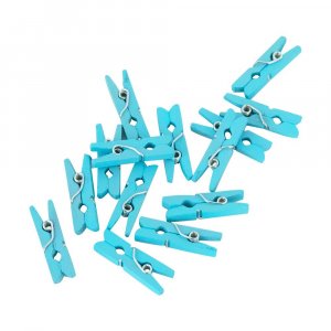 Miniklädnypor - Ljusblå - 24-pack