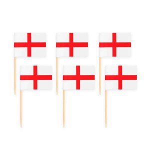 Partypicks - Flagga - England - 50-pack