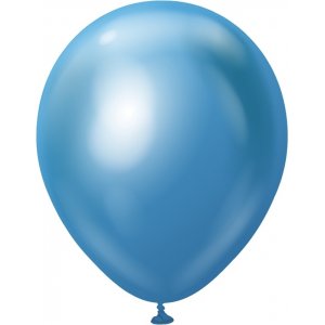 Ballonger enfärgade - Premium 30 cm - Blue Chrome - 10-pack