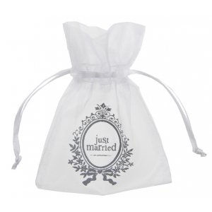 Organzapåsar - Just Married - 10-pack