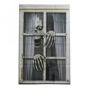 Fönsterdekoration - Halloween - Döskalle & Händer - 120x80cm