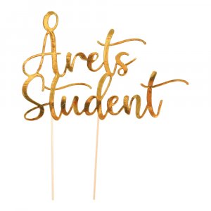 Cake topper - Årets Student - Guld
