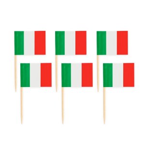 Cocktailflaggor - Italien - 50-pack