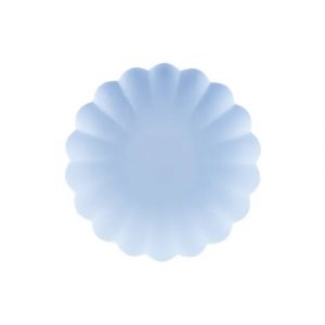Återanvändbara tallrikar - Ljusblå - 4-pack