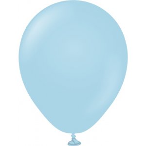 Miniballonger enfärgade - Premium 13 cm - Macaron Blue