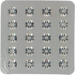 Ätbara diamanter - Clear - Funcakes - 20 st
