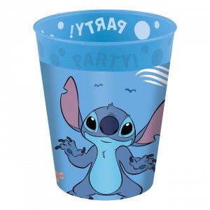 Plastmuggar återanvändbara Stitch & Angel 4-pack