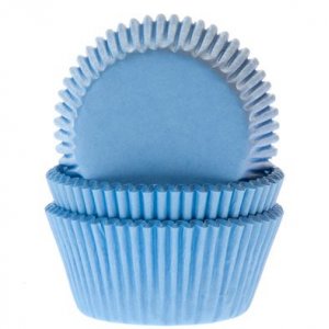 Minimuffinsformar - Ljusblå - 60-pack