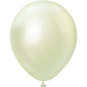 Ballonger enfärgade - Premium 30 cm - Green Gold Chrome