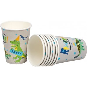 Pappmuggar - Dinosaurie - 8 st